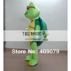 Green See Turtle Mascot Costume For Adults