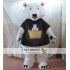 White Polar Bear Mascot Costume With Adults Size