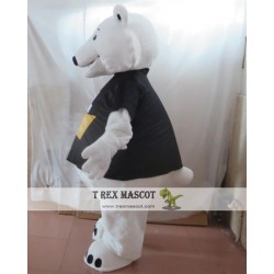 White Polar Bear Mascot Costume With Adults Size