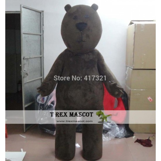 Chocolate Bear Mascot Costume Chocolate Bear Mascot Costume