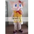 Yellow Beige Elephant Mascot Costume For Adults