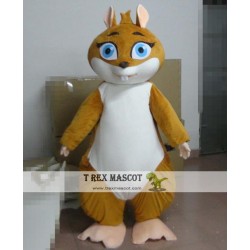 Yellow Squirrel Mascot Costume For Adult