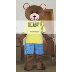 Adult Teddy Bear Mascot Costume