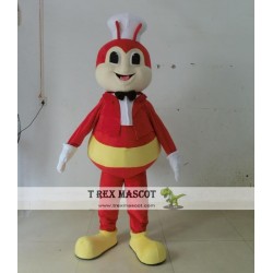Adult Red Bee Mascot Costume Adult Bee Costume