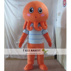 Little Cuttle Fish Mascot Costume Adult Cuttlefish Costume