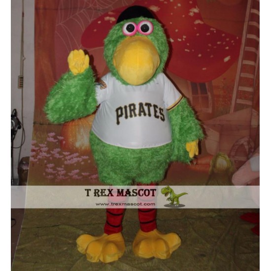 Adult Animal Parrot Mascot Costume Soft Plush Green Parrot Mascot Costume