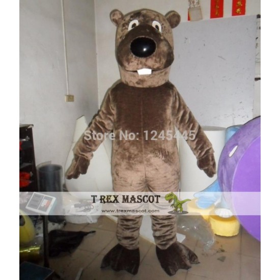 Adult Beaver Mascot Costume