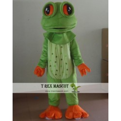 Green Frog Mascot Adult Frog Costume
