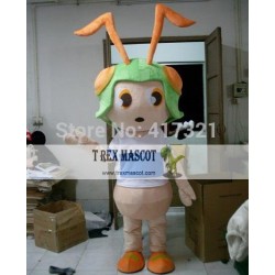 Green Head Ant Mascot Costume Ant Mascot Costume For Adults
