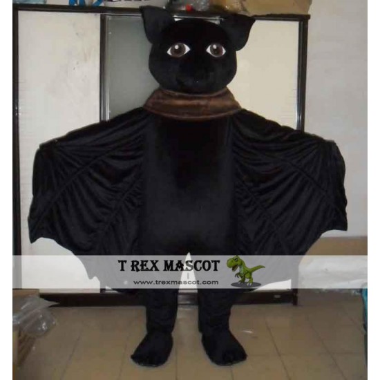 All Black Bat Mascot Costume Adult Bat Mascot All Black Bat Mascot Costume Adult Bat Mascot