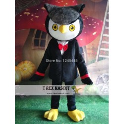 Black Owl Mascot Costume Adult Owl Costume