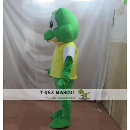 Yellow Shirt Frog Mascot Costume Adult Frog Costume