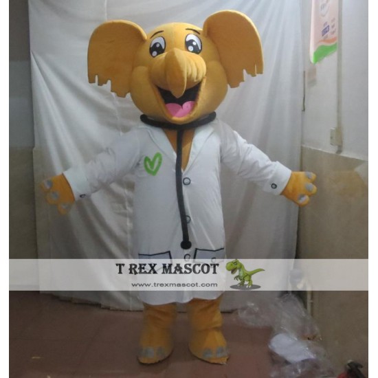 Doctor Elephant Mascot Costume For Adult Doctor Elephant Mascot Costume For Adult