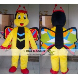 Butterfly Mascot Costume Adult Yellow Butterfly Costume