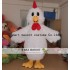 White Chicken Mascot Costume Adult Chicken Costume