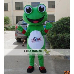 Big Eye Animal Mascot Costume Adult Green Frog Costume