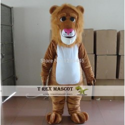 Long Plush Lion Mascot Costume For Adult