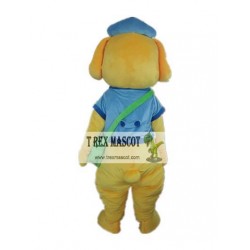 Yellow Dog Mascot Dog Mascot Costume For Adult