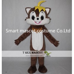 Yellow Hair Squirrel Tail Costume Mascot Squirrel For Adults