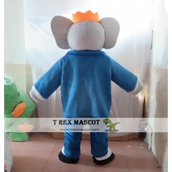 King Elephant Mascot Costume Adult Elephant Costume