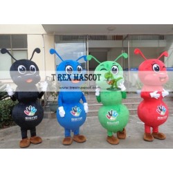 Black/Blue/Green/Red Ant Mascot Costume Adult