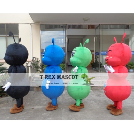 Black/Blue/Green/Red Ant Mascot Costume Adult Black/Blue/Green/Red Ant Mascot Costume Adult