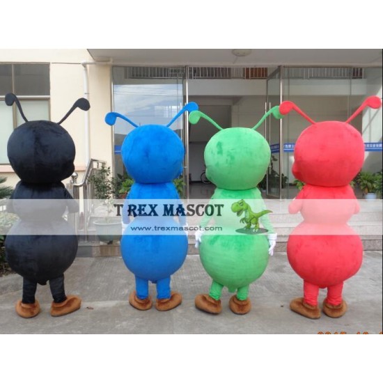 Black/Blue/Green/Red Ant Mascot Costume Adult Black/Blue/Green/Red Ant Mascot Costume Adult