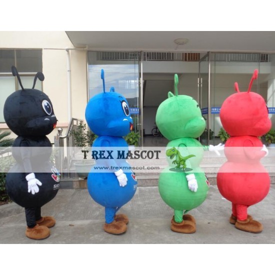 Black/Blue/Green/Red Ant Mascot Costume Adult Black/Blue/Green/Red Ant Mascot Costume Adult
