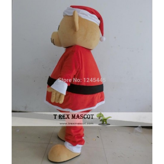 Adult Santa Bear Mascot Costume Adult Santa Bear Mascot Costume