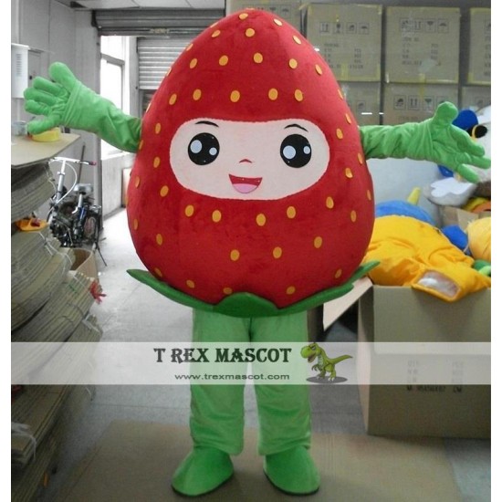 Red Strawberry Mascot Costume For Adults Strawberry Mascot Red Strawberry Mascot Costume For Adults Strawberry Mascot
