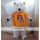 Adult White Polar Bear Mascot Costume Adult White Polar Bear Mascot Costume