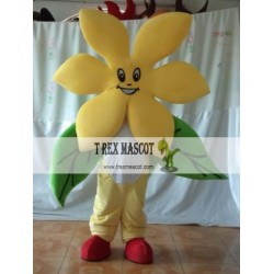 Yellow Flower Mascot Costume Adult Flower Costume