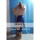 Adult Teddy Bear Mascot Costume In Blue Shirt Adult Teddy Bear Mascot Costume In Blue Shirt