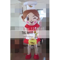 Adult Female Cook Mascot Costume