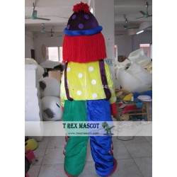 Adult Happy Clown Mascot Costume