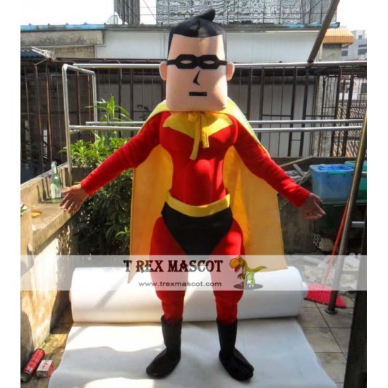 Adult Muscle Superman Mascot Costume Adult Muscle Superman Mascot Costume