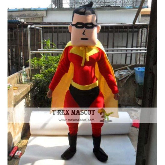 Adult Muscle Superman Mascot Costume Adult Muscle Superman Mascot Costume