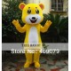 Yellow Teddy Bear Mascot Costume For Adult