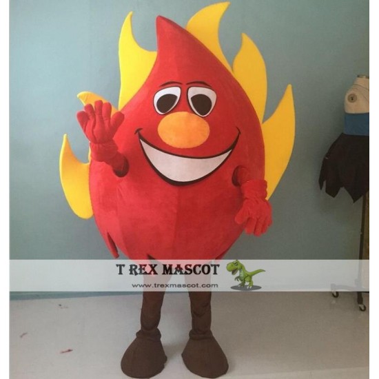 Red Fire Mascot Costume For Adult Red Fire Mascot Costume For Adult