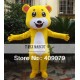 Yellow Teddy Bear Mascot Costume For Adult