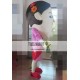 Adult Long Face Girl Mascot Costume Adult Long Face Girl Mascot Costume