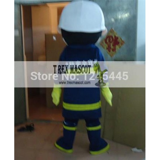 Adult Fireman Mascot Costume Adult Fireman Mascot Costume