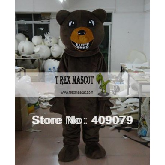 Dark Brown Bear Mascot Costume For Adults Dark Brown Bear Mascot Costume For Adults