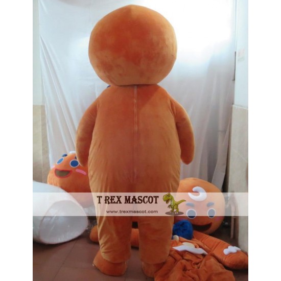Christmas Mascot Adult Gingerbread Man Mascot Costume Christmas Mascot Adult Gingerbread Man Mascot Costume