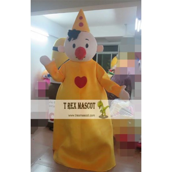 Clown In Yellow Mascot Costume For Adults Clown Mascot Clown In Yellow Mascot Costume For Adults Clown Mascot