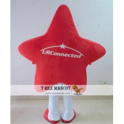 Red Star Mascot Costume For Adult