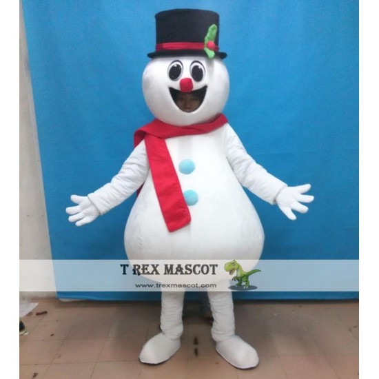 Adult Snowman Mascot Costume