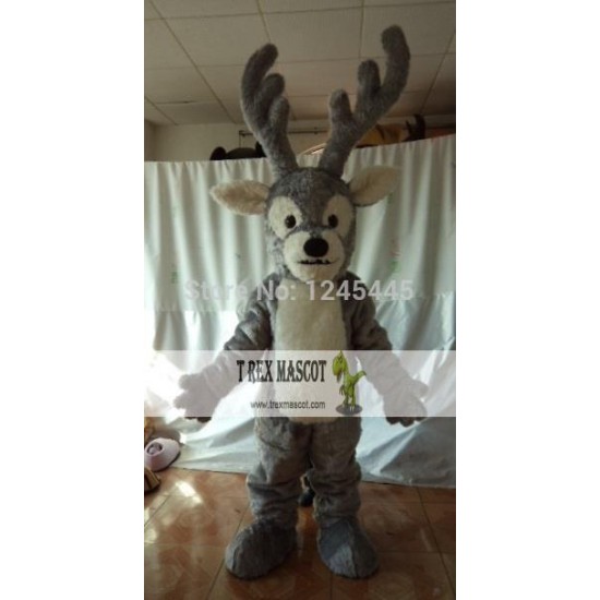 Reindeer Adult Fur Costume Mascot Reindeer Adult Fur Costume Mascot