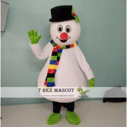 Christmas Mascot Adult Snowman Costume