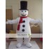Black Hat Adult Snowman Mascot Costume